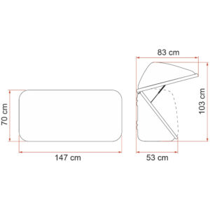 Geymslukassi ULTRA-BOX 500 - Fiamma - Image 4