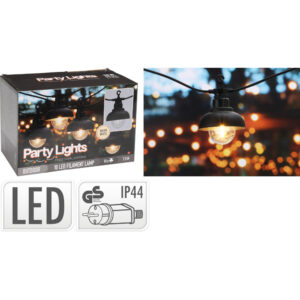 Partý LED ljósasería 10 perur warm white