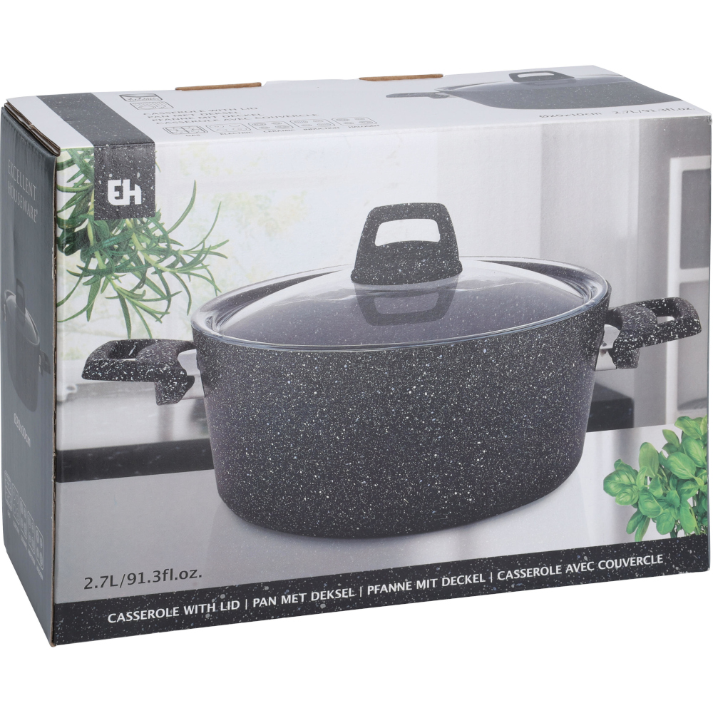 Pottur svartur casserole - Koopman - Image 2