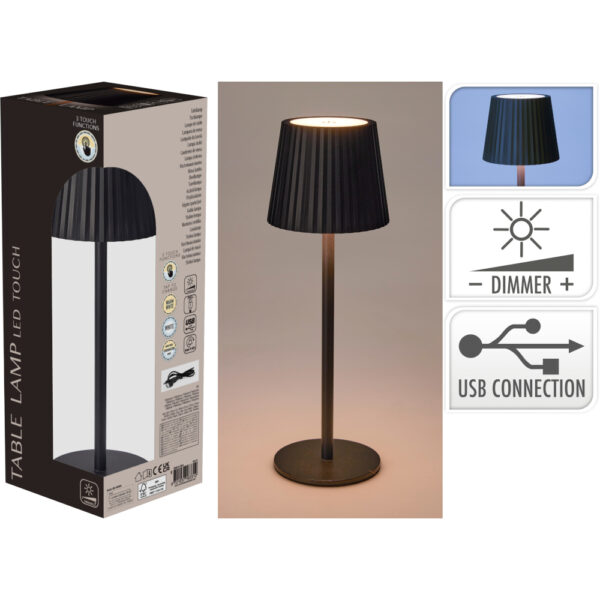 Borð lampi svartur - Koopman