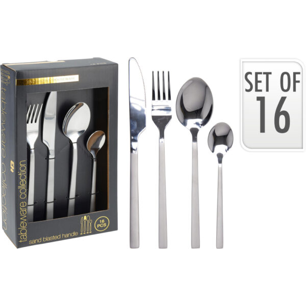 Hnífapör silfur 16 stk. - Koopman