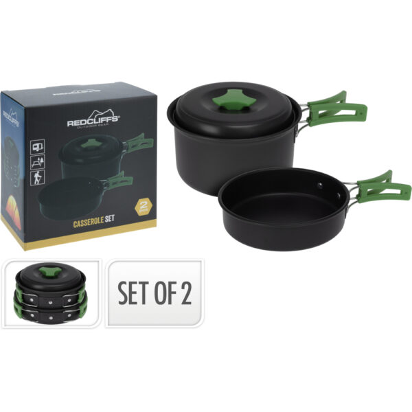 Pottasett 2 stk. svartir - Koopman