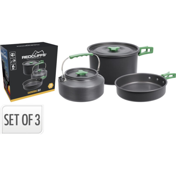 Pottasett 3 stk. svartir - Koopman