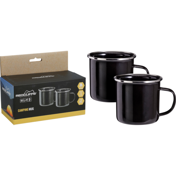 Drykkjarkanna Enamel svört - Koopman